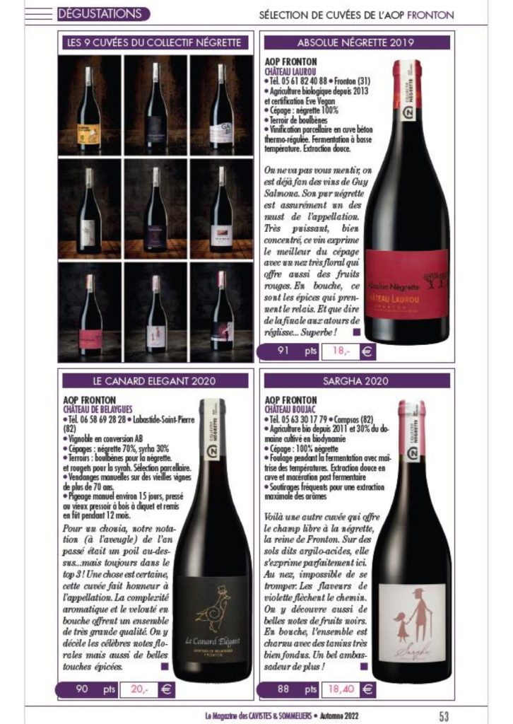 Caviste et sommelier - 2022