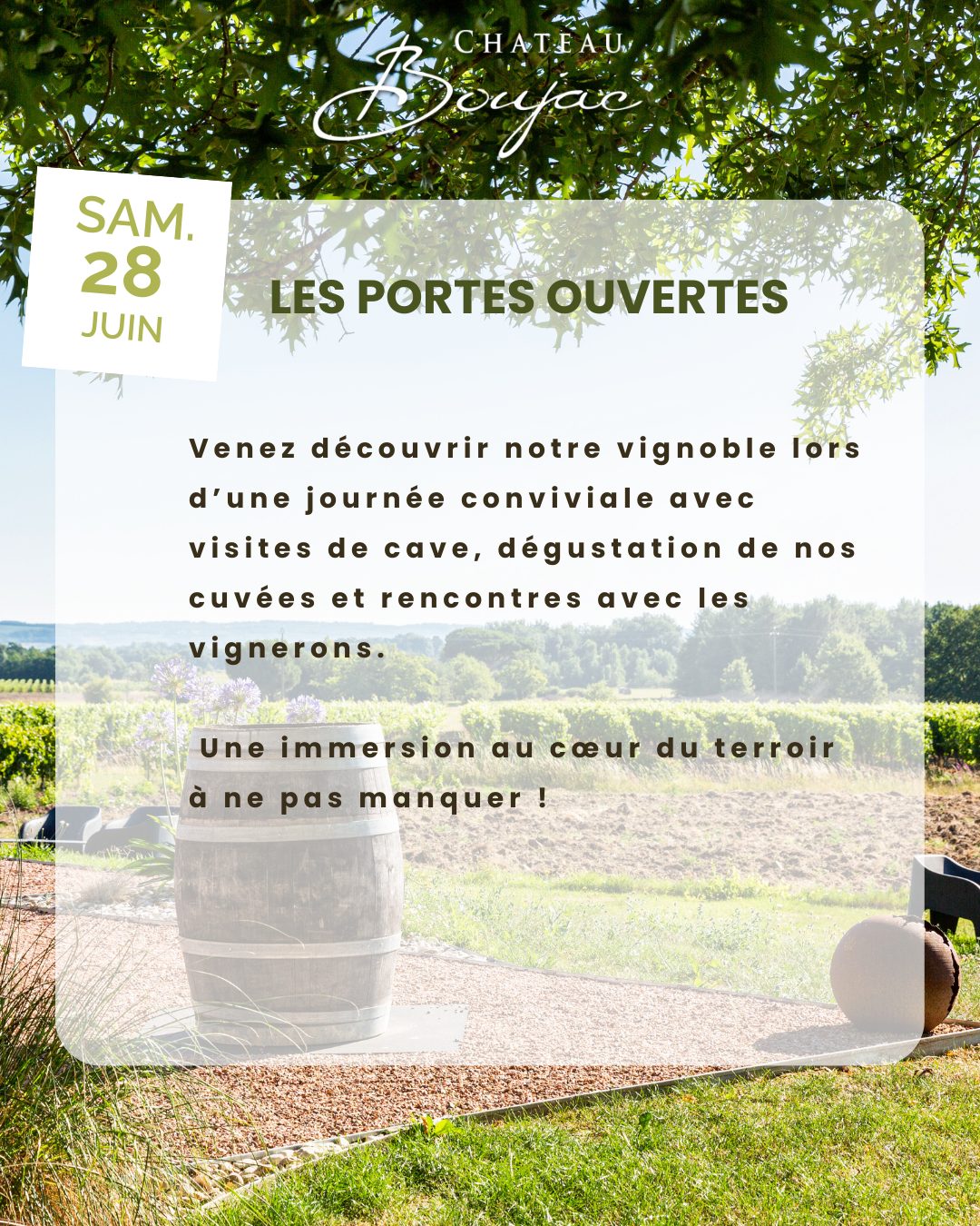 Les Portes ouvertes du Château Boujac