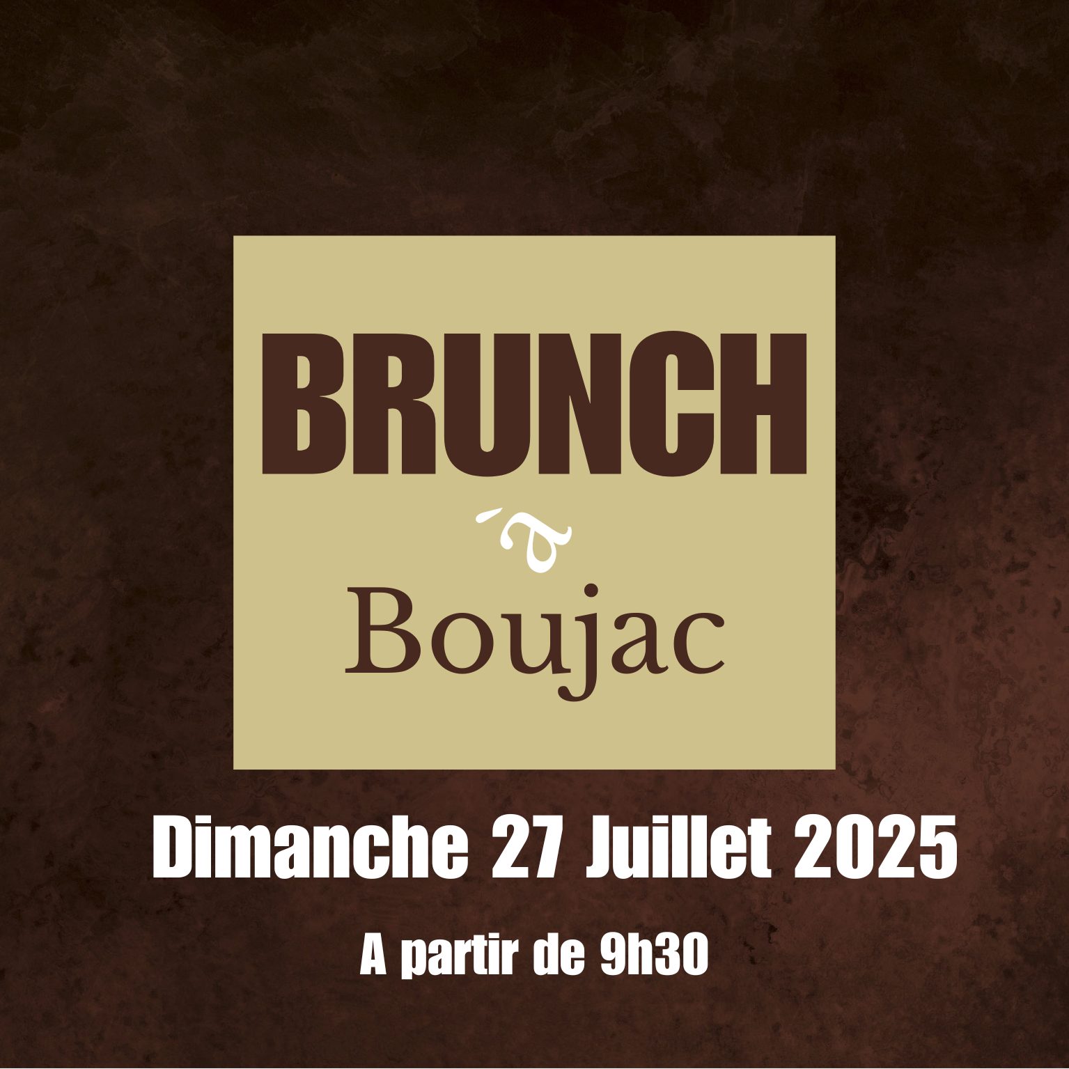 Les brunchs au Château Boujac