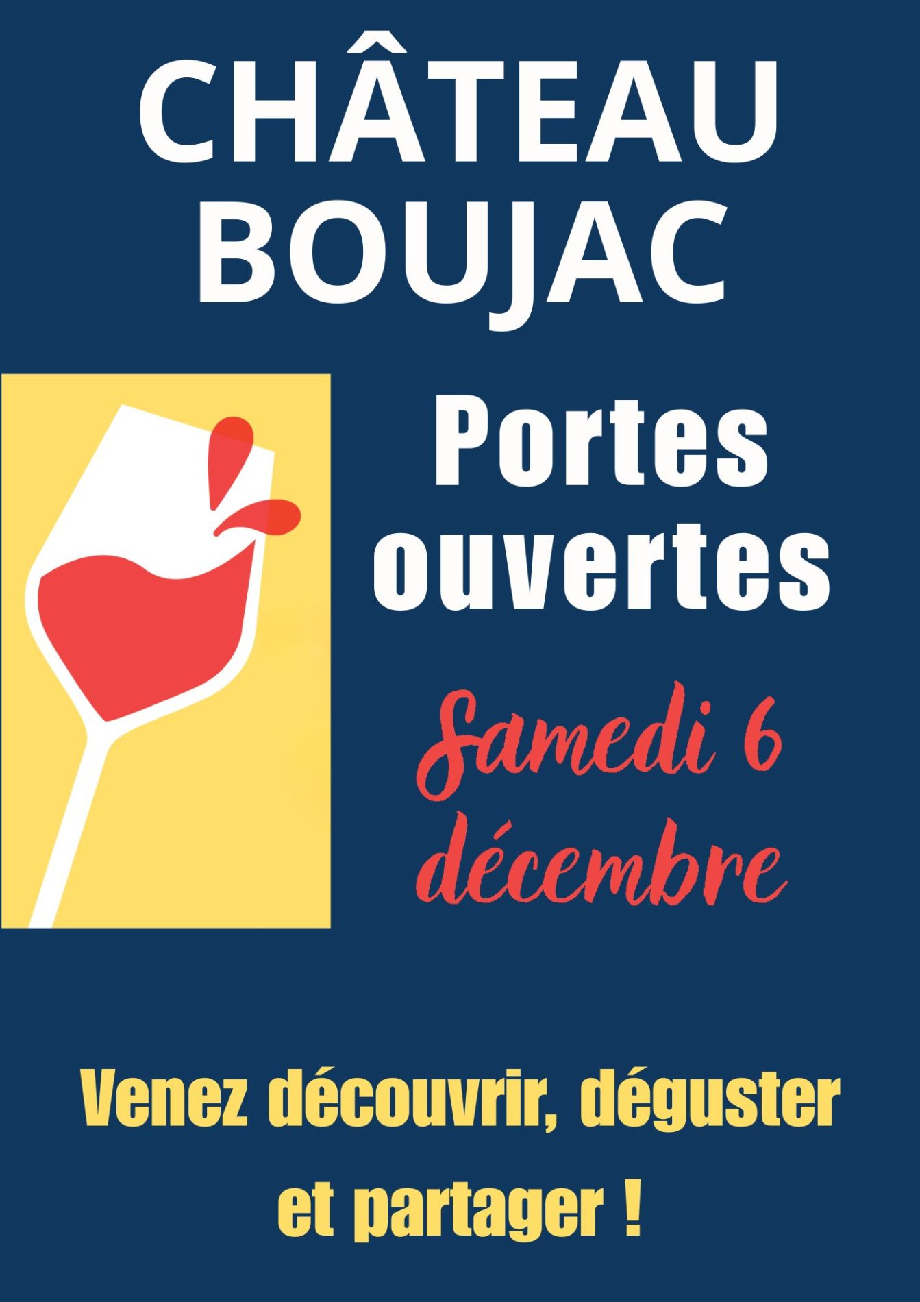 Portes ouvertes - 6 décembre 2025